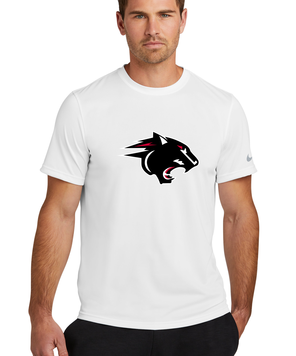 NRHEG Football - White Nike Swoosh Sleeve rLegend Tee NKDX8730