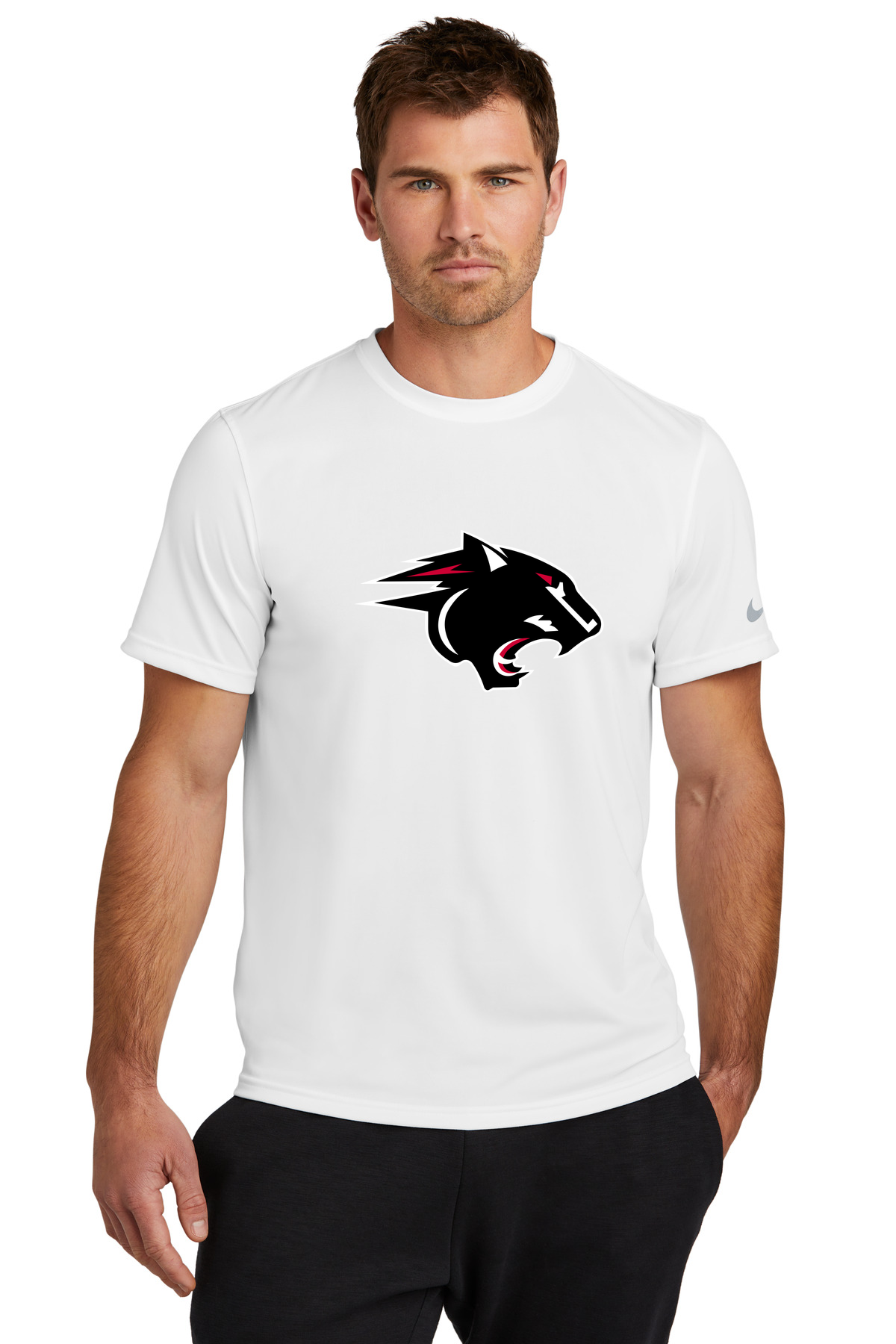 NRHEG Football - White Nike Swoosh Sleeve rLegend Tee NKDX8730