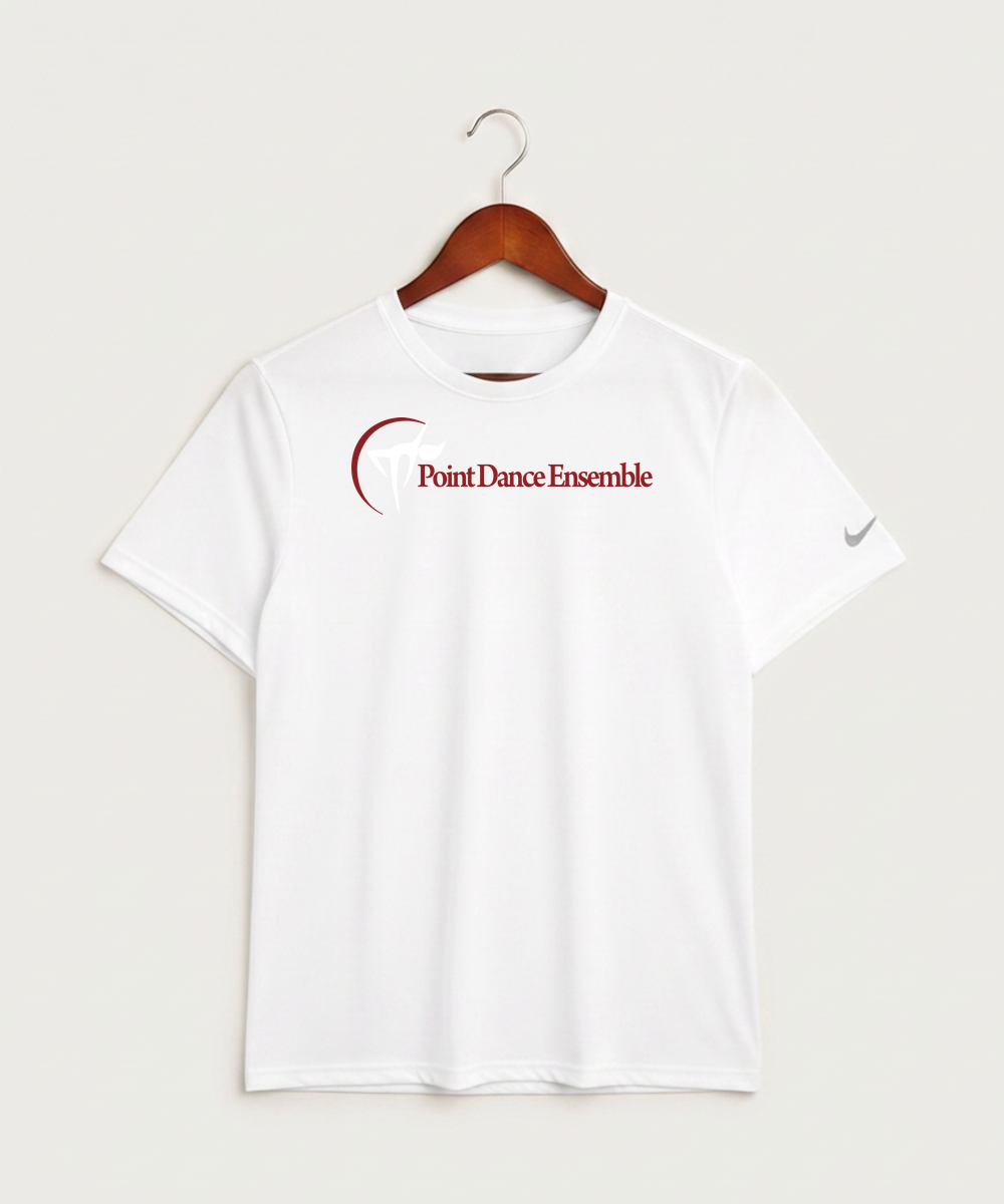 Point Dance Ensemble Dance - White Nike Swoosh Sleeve rLegend Tee NKDX8730