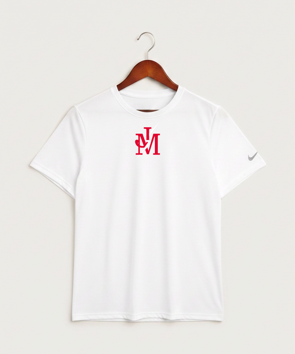 John Marshall High School Cross Country (Coed) - White Nike Swoosh Sleeve rLegend Tee NKDX8730
