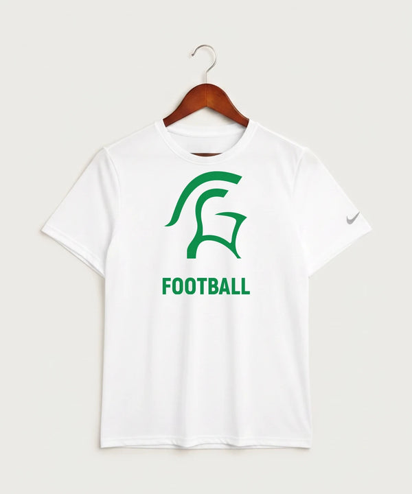 La Crescent-Hokah High School Football (Boys) - White Nike Swoosh Sleeve rLegend Tee NKDX8730