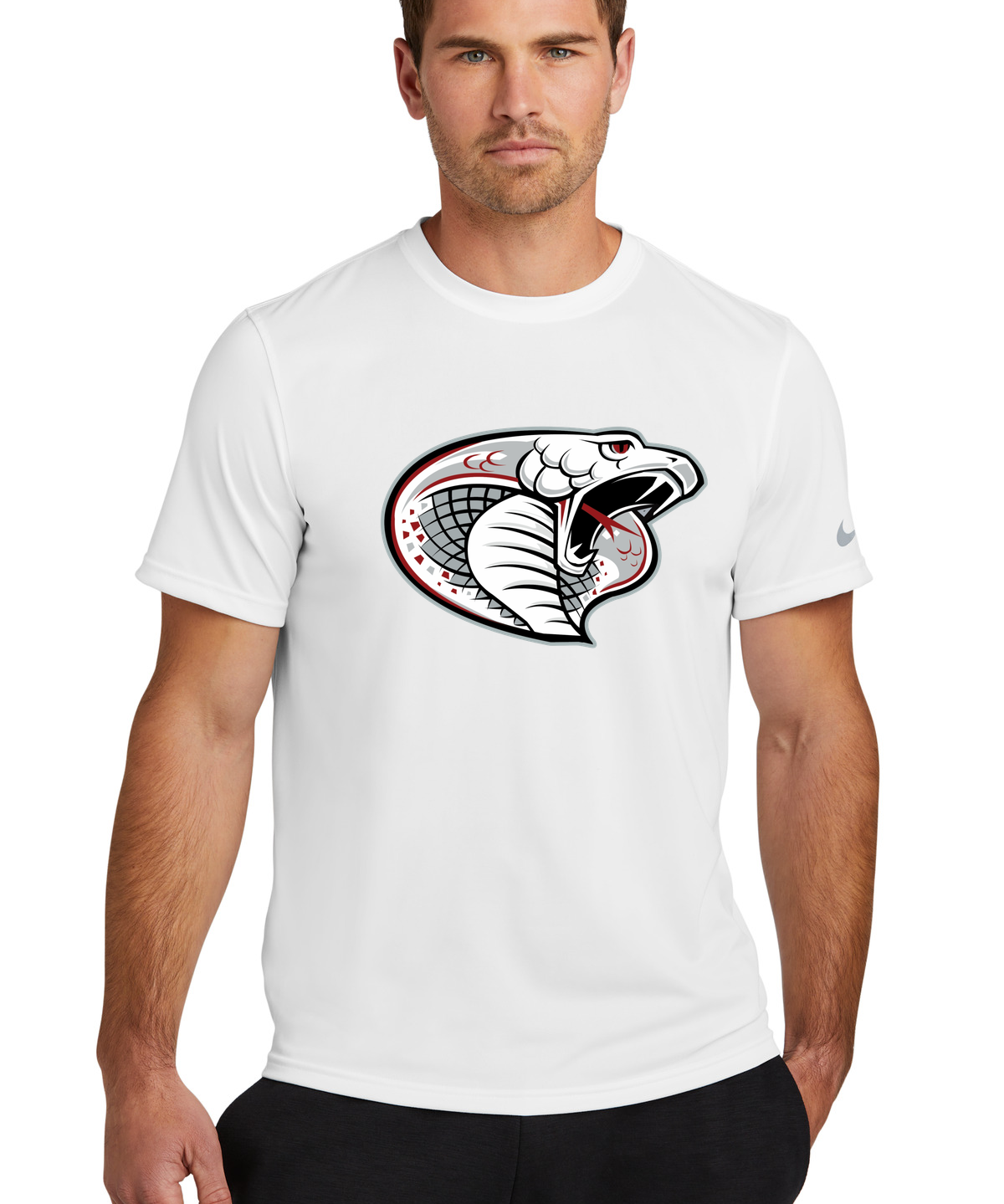Triton Volleyball - White Nike Swoosh Sleeve rLegend Tee NKDX8730