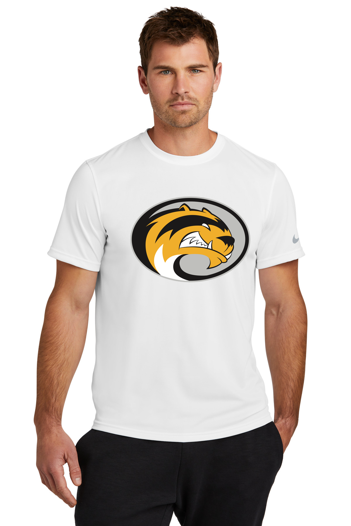 Sibley East Football - White Nike Swoosh Sleeve rLegend Tee NKDX8730