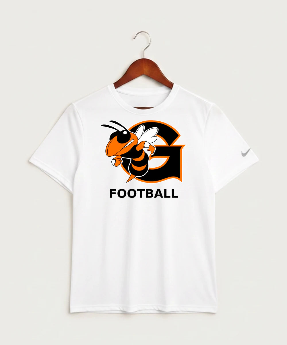 Giltner High School Football - White Nike Swoosh Sleeve rLegend Tee NKDX8730