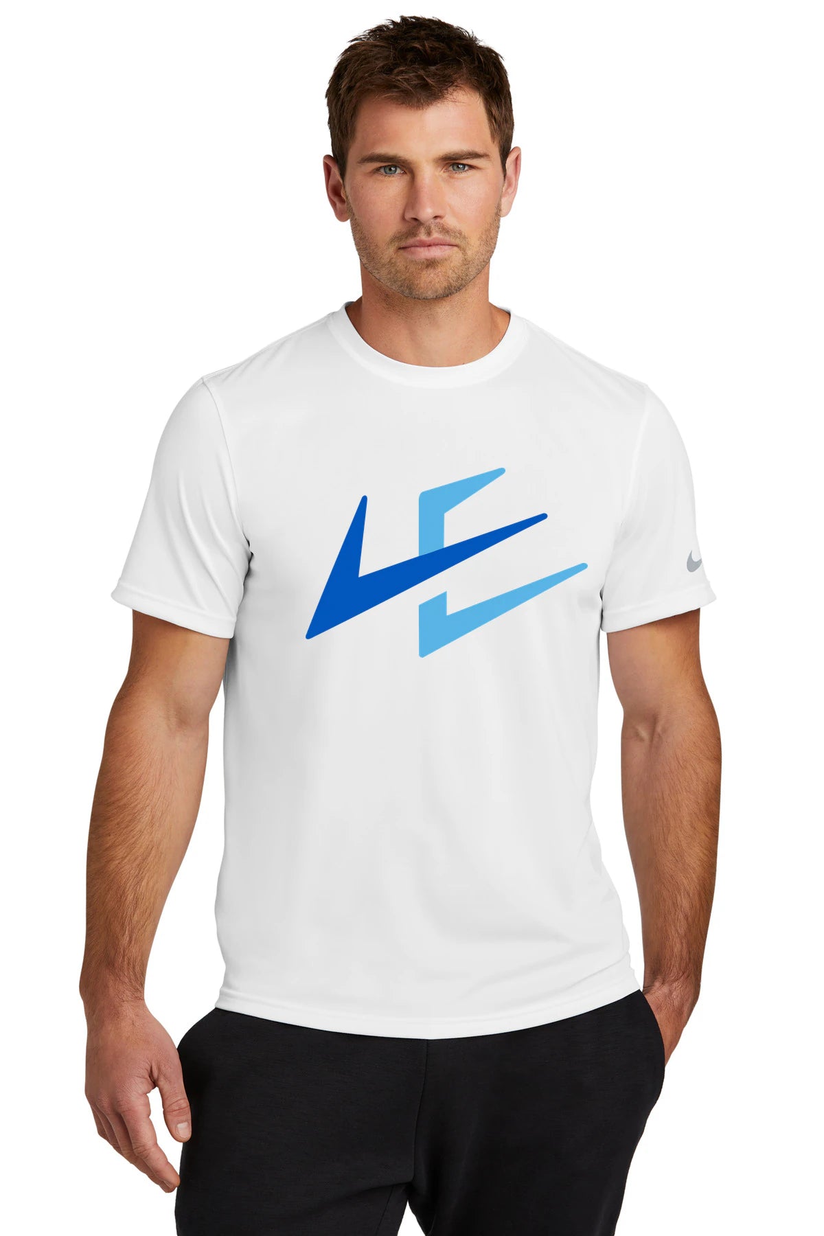 Notre Dame High School Team Store - White Nike Swoosh Sleeve rLegend Tee NKDX8730