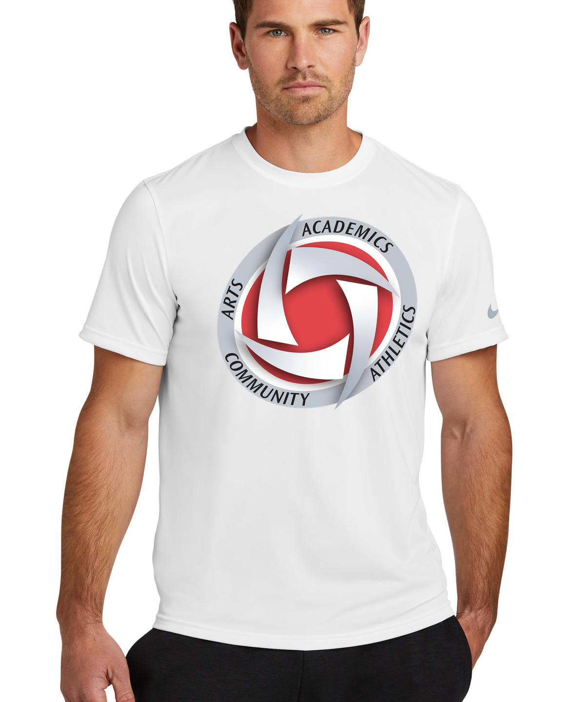 Houston Volleyball - White Nike Swoosh Sleeve rLegend Tee NKDX8730