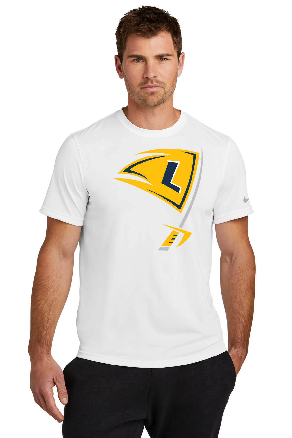 Howard Lake-Waverly-Winsted Football - White Nike Swoosh Sleeve rLegend Tee NKDX8730
