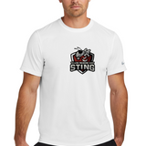 Yellow Medicine East Athletics - White Nike Swoosh Sleeve rLegend Tee NKDX8730