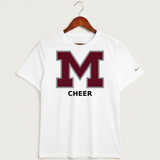 Moline Cheer general - White Nike Swoosh Sleeve rLegend Tee NKDX8730