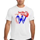 Waupaca High School football_boys - White Nike Swoosh Sleeve rLegend Tee NKDX8730