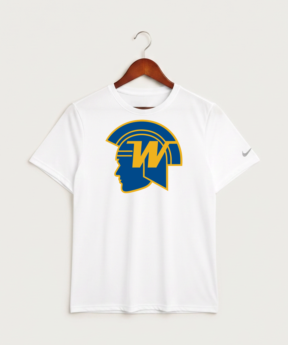 Wayzata High School Football (Boys) - White Nike Swoosh Sleeve rLegend Tee NKDX8730