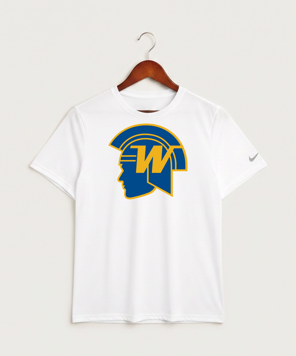 Wayzata High School Football (Boys) - White Nike Swoosh Sleeve rLegend Tee NKDX8730