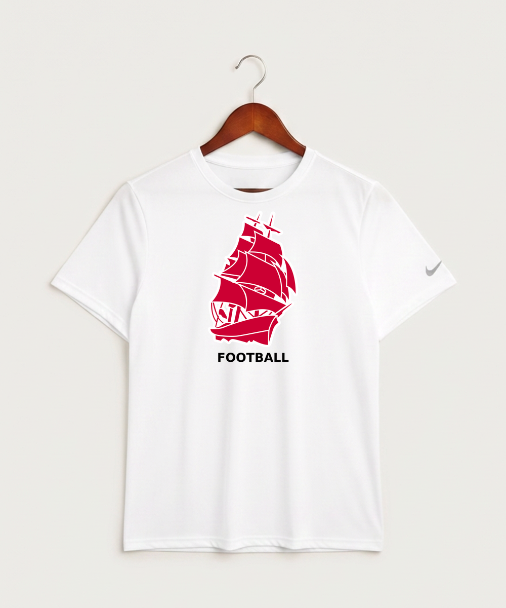 Amboy Football general - White Nike Swoosh Sleeve rLegend Tee NKDX8730