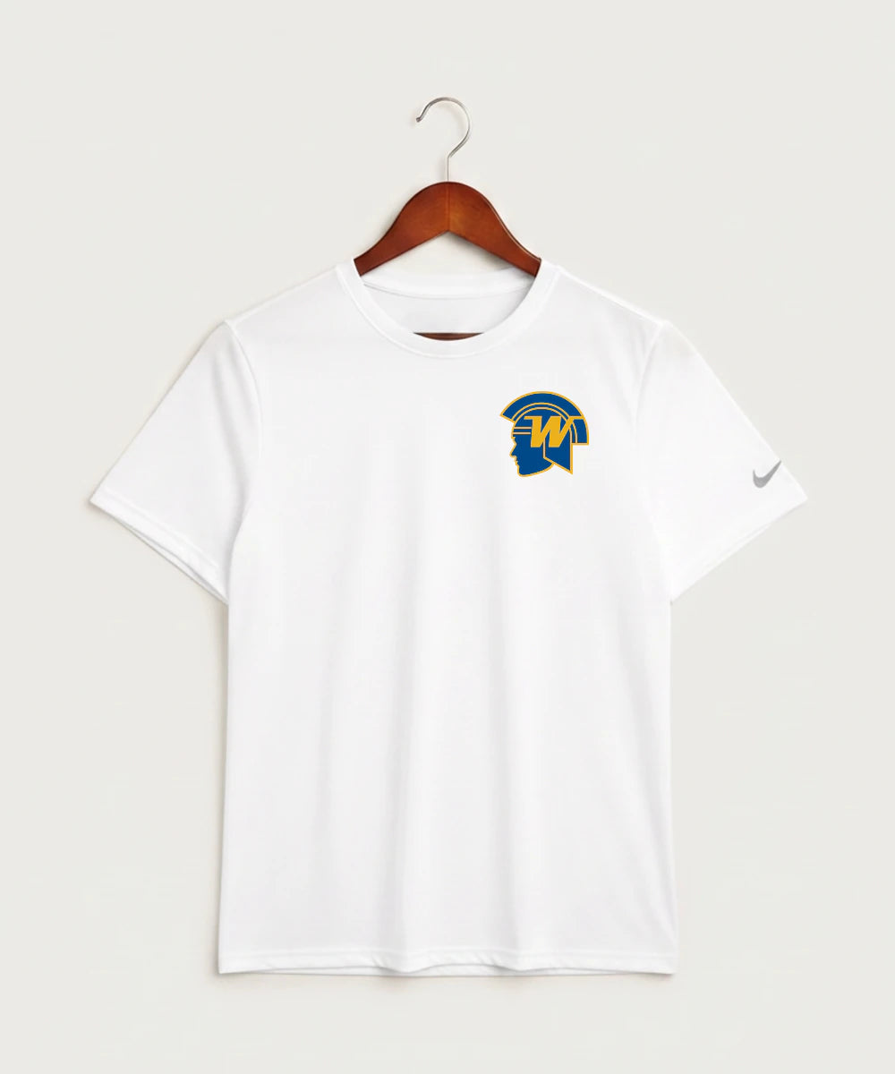 Wayzata High School Football (Boys) - White Nike Swoosh Sleeve rLegend Tee NKDX8730