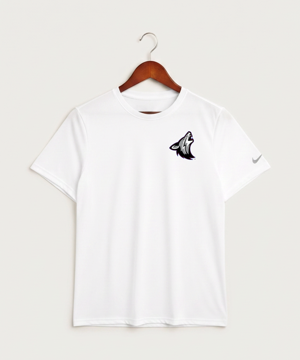 Heron Lake-Okabena High School Football (Boys) - White Nike Swoosh Sleeve rLegend Tee NKDX8730