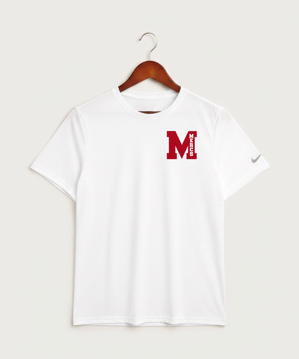 Mcgregor High School Football (Boys) - White Nike Swoosh Sleeve rLegend Tee NKDX8730