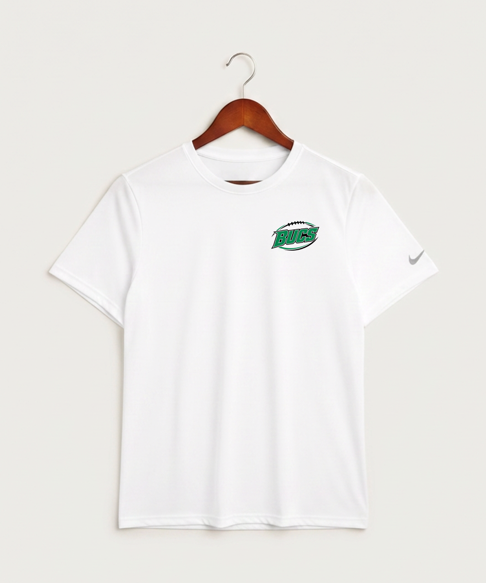 Waterville-Elysian-Morristown High School Football (Boys) - White Nike Swoosh Sleeve rLegend Tee NKDX8730