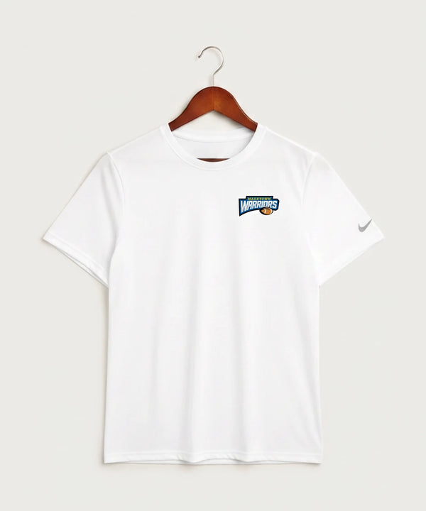 Macktown Warriors Football (Boys) - White Nike Swoosh Sleeve rLegend Tee NKDX8730