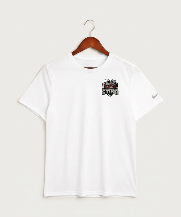 Yellow Medicine East High School Athletics - White Nike Swoosh Sleeve rLegend Tee NKDX8730
