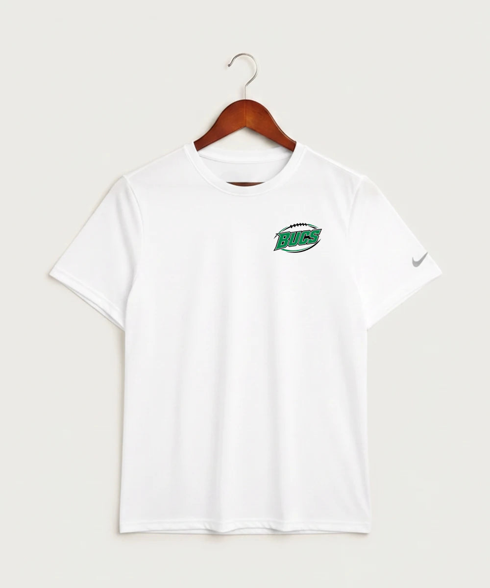 Waterville-Elysian-Morristown High School Football (Boys) - White Nike Swoosh Sleeve rLegend Tee NKDX8730
