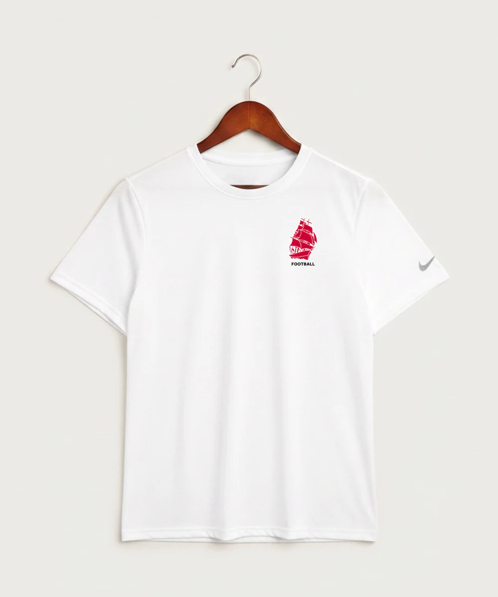 Amboy Football general - White Nike Swoosh Sleeve rLegend Tee NKDX8730