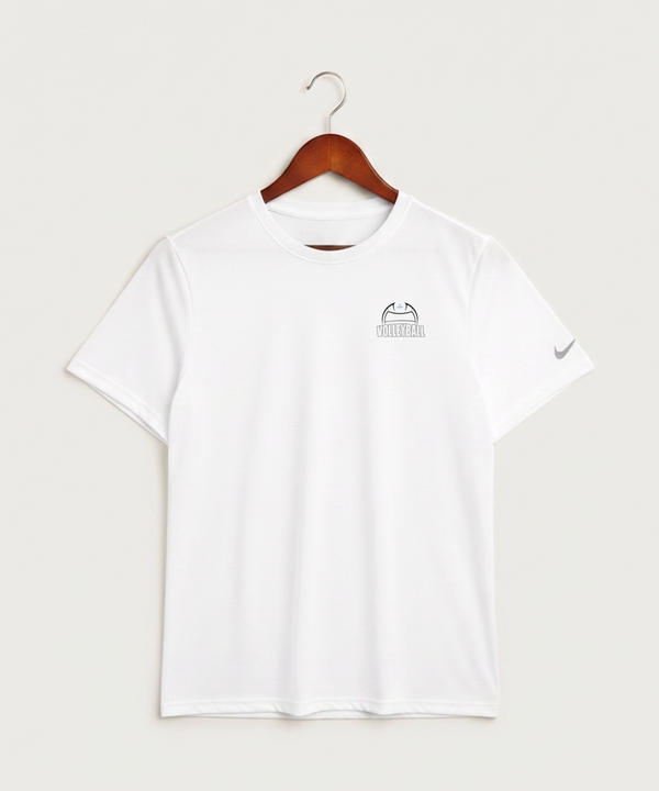Long Prairie Grey Eagle High School Volleyball (Girls) - White Nike Swoosh Sleeve rLegend Tee NKDX8730