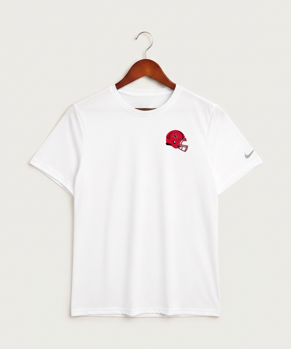 Milaca High School Football (Boys) - White Nike Swoosh Sleeve rLegend Tee NKDX8730