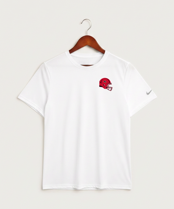 Milaca High School Football (Boys) - White Nike Swoosh Sleeve rLegend Tee NKDX8730