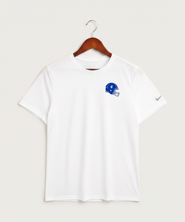 Mora High School Football (Boys) - White Nike Swoosh Sleeve rLegend Tee NKDX8730
