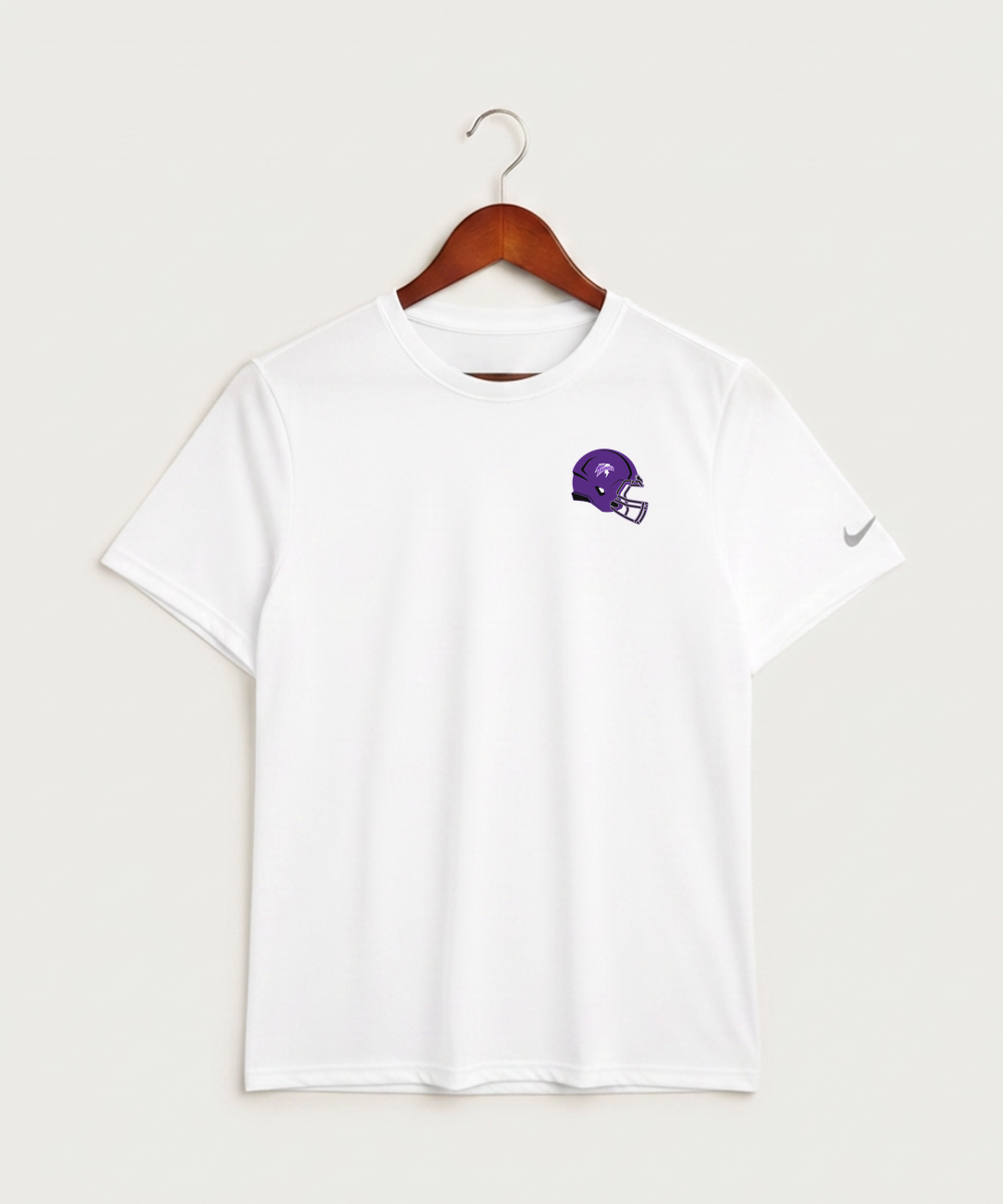 Polk County West Football (Boys) - White Nike Swoosh Sleeve rLegend Tee NKDX8730