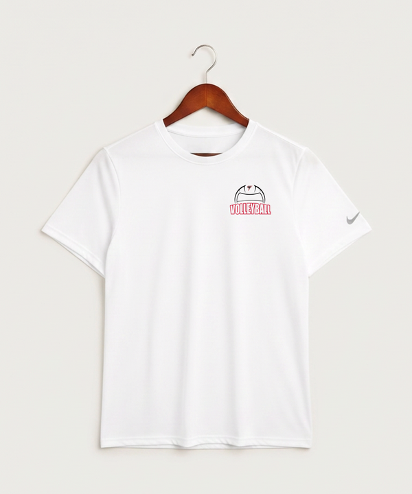 Cannon Falls High School Volleyball (Girls) - White Nike Swoosh Sleeve rLegend Tee NKDX8730