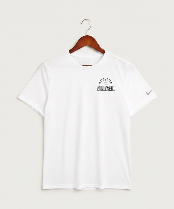 Janesville Waldorf Pemberton Volleyball (Girls) - White Nike Swoosh Sleeve rLegend Tee NKDX8730