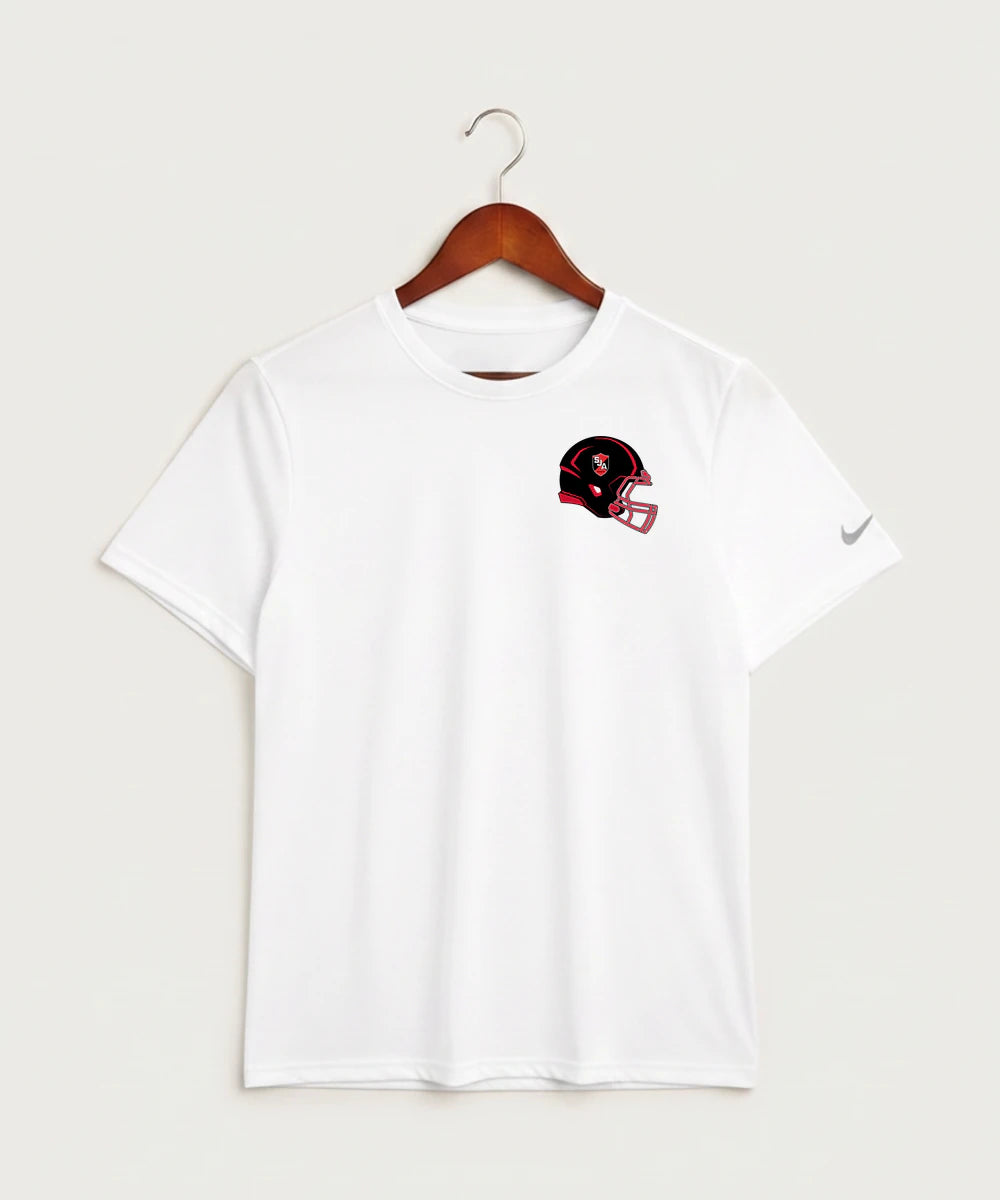 Saint James High School Football (Boys) - White Nike Swoosh Sleeve rLegend Tee NKDX8730