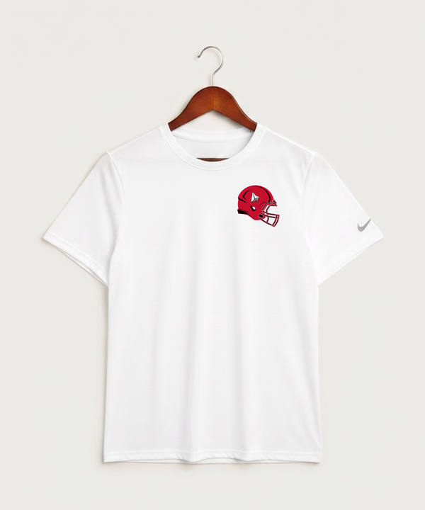 Detroit Lakes Community High School Football (Boys) - White Nike Swoosh Sleeve rLegend Tee NKDX8730
