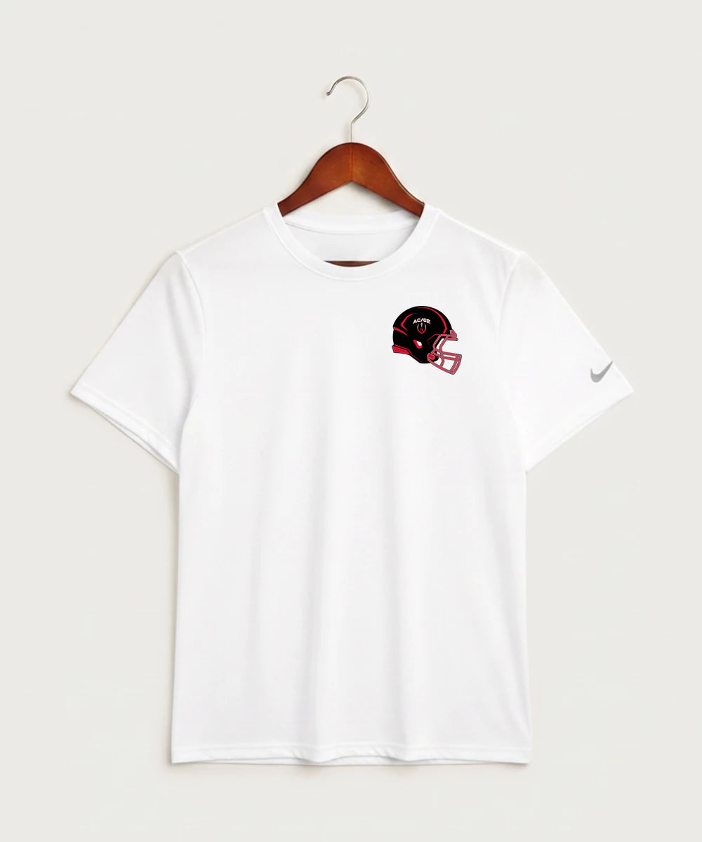 Alden-Conger-Glenville Emmons High School Football (Boys) - White Nike Swoosh Sleeve rLegend Tee NKDX8730