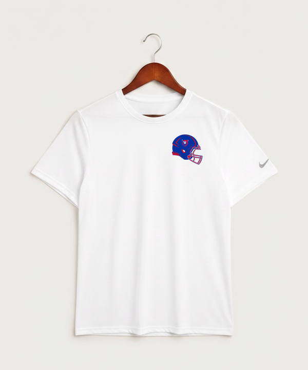 Bertha Hewitt High School Football (Boys) - White Nike Swoosh Sleeve rLegend Tee NKDX8730
