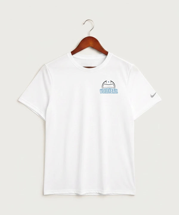 Eastview High School Volleyball (Girls) - White Nike Swoosh Sleeve rLegend Tee NKDX8730