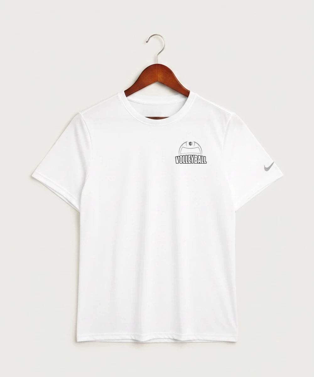 Kingsland High School Volleyball (Girls) - White Nike Swoosh Sleeve rLegend Tee NKDX8730