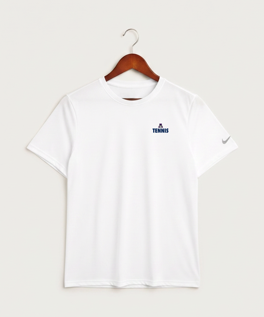 Albany High School Tennis (Boys) - White Nike Swoosh Sleeve rLegend Tee NKDX8730