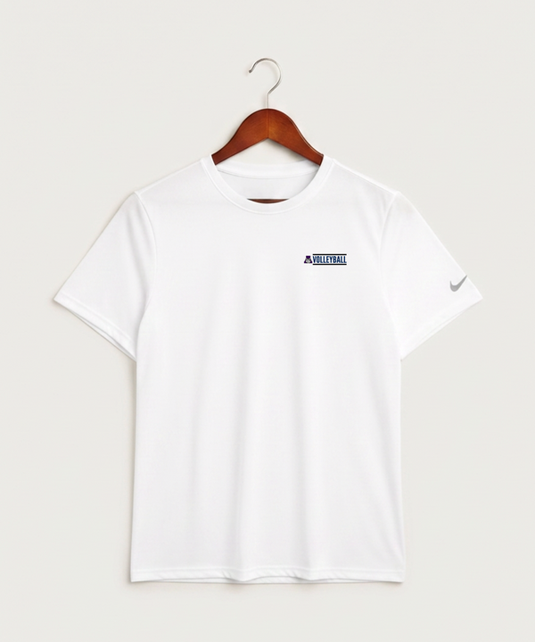 Albany High School Volleyball (Girls) - White Nike Swoosh Sleeve rLegend Tee NKDX8730