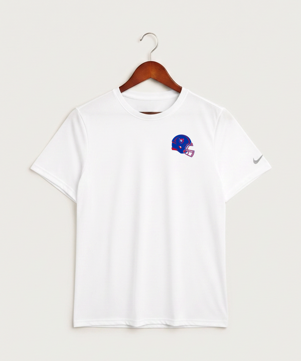 Bertha Hewitt High School Football (Boys) - White Nike Swoosh Sleeve rLegend Tee NKDX8730