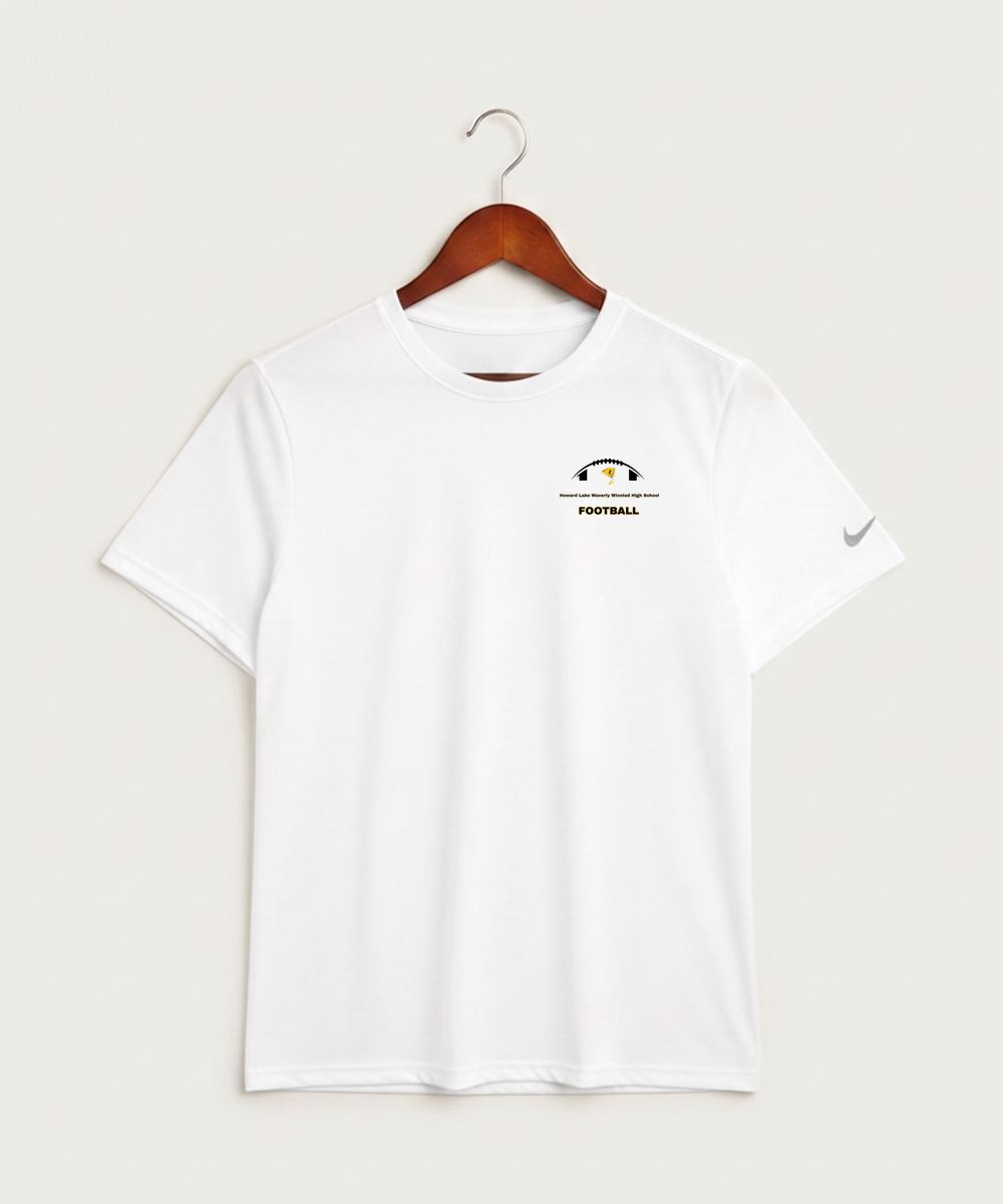 Howard Lake Waverly Winsted High School Football (Boys) - White Nike Swoosh Sleeve rLegend Tee NKDX8730