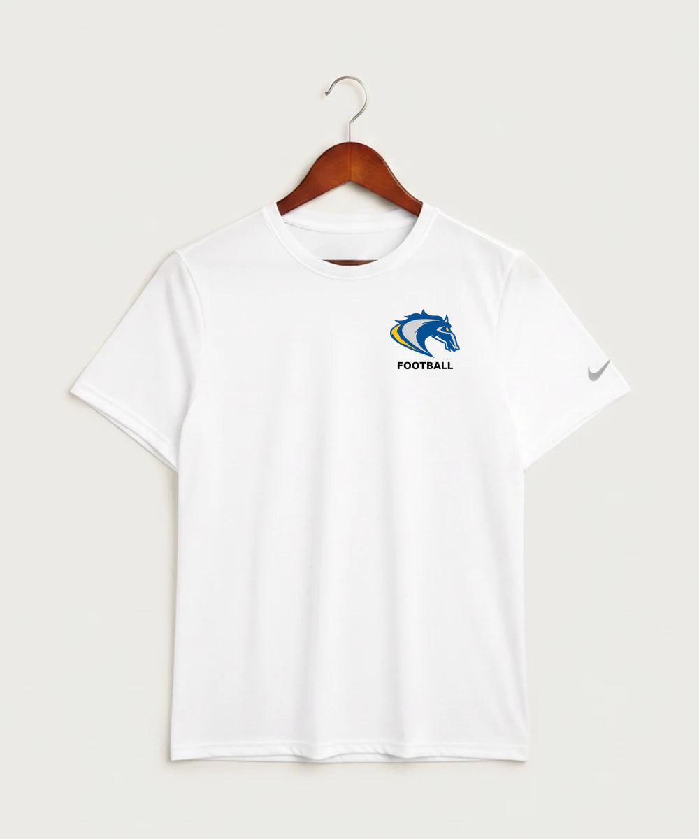 Riverside High School Football general - White Nike Swoosh Sleeve rLegend Tee NKDX8730