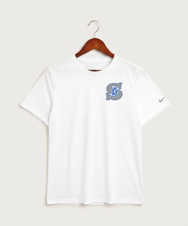 Green Bay Southwest High School Volleyball (Girls) - White Nike Swoosh Sleeve rLegend Tee NKDX8730