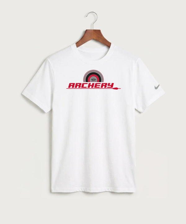Heart Shot Ministry Archery Team Store - White Nike Swoosh Sleeve rLegend Tee NKDX8730