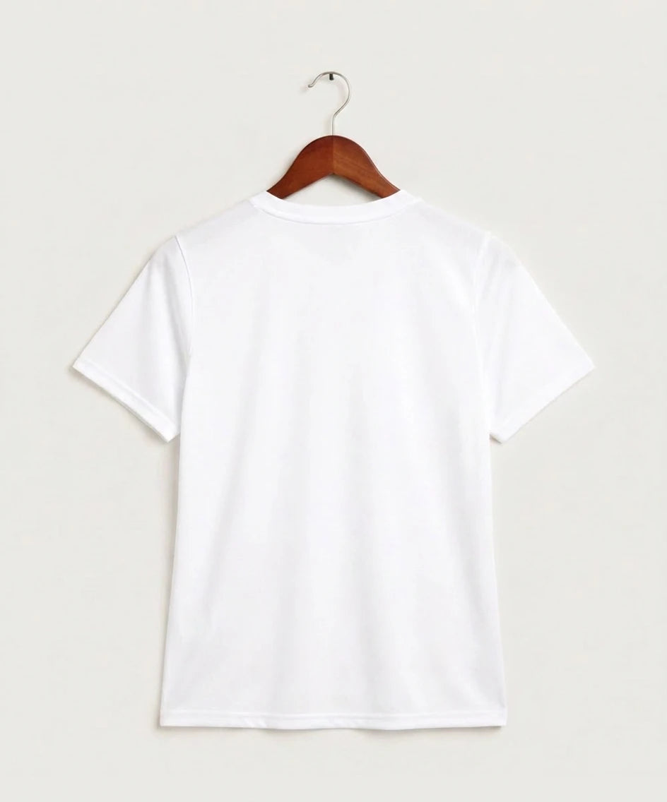 Davenport Central High School Volleyball (Girls) - White Nike Youth Swoosh Sleeve rLegend Tee NKDX8787 (back)