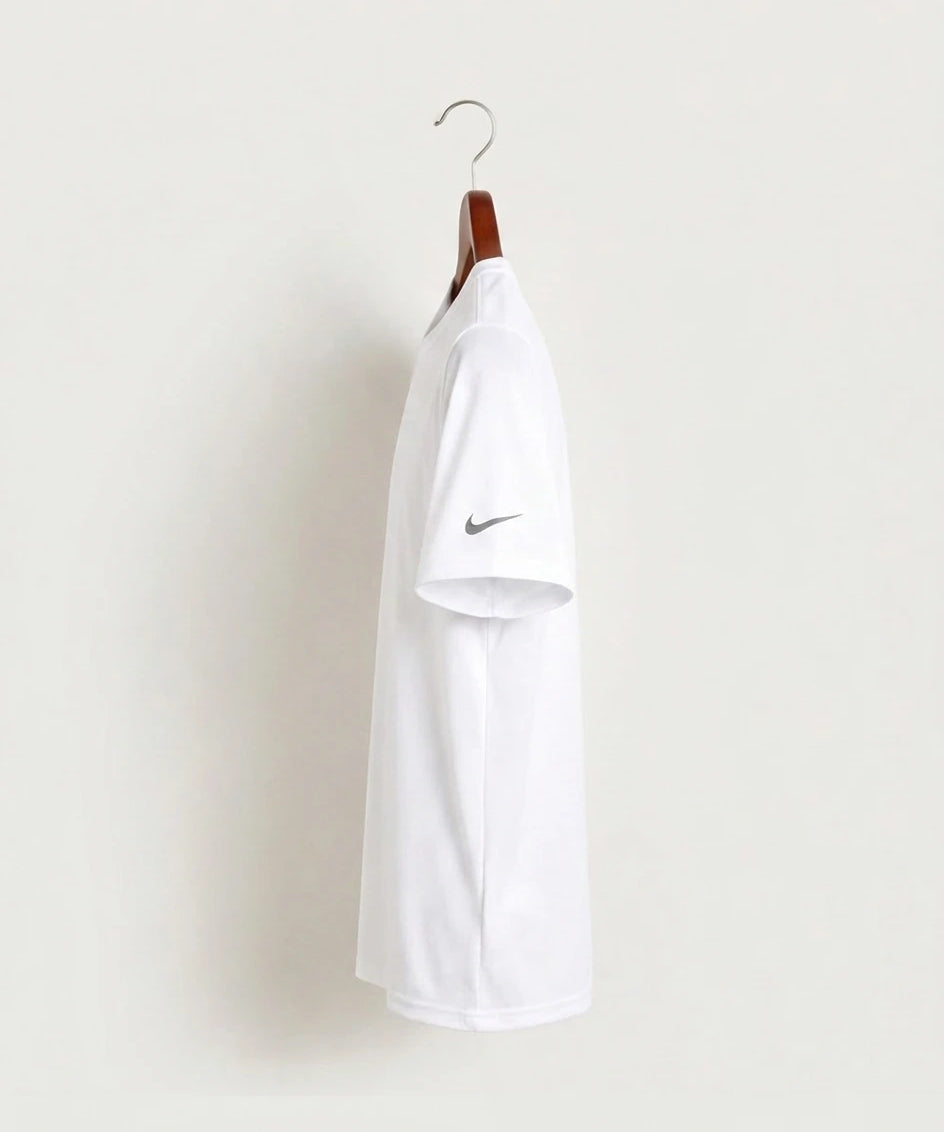 Kingsland High School Volleyball (Girls) - White Nike Youth Swoosh Sleeve rLegend Tee NKDX8787 (side)