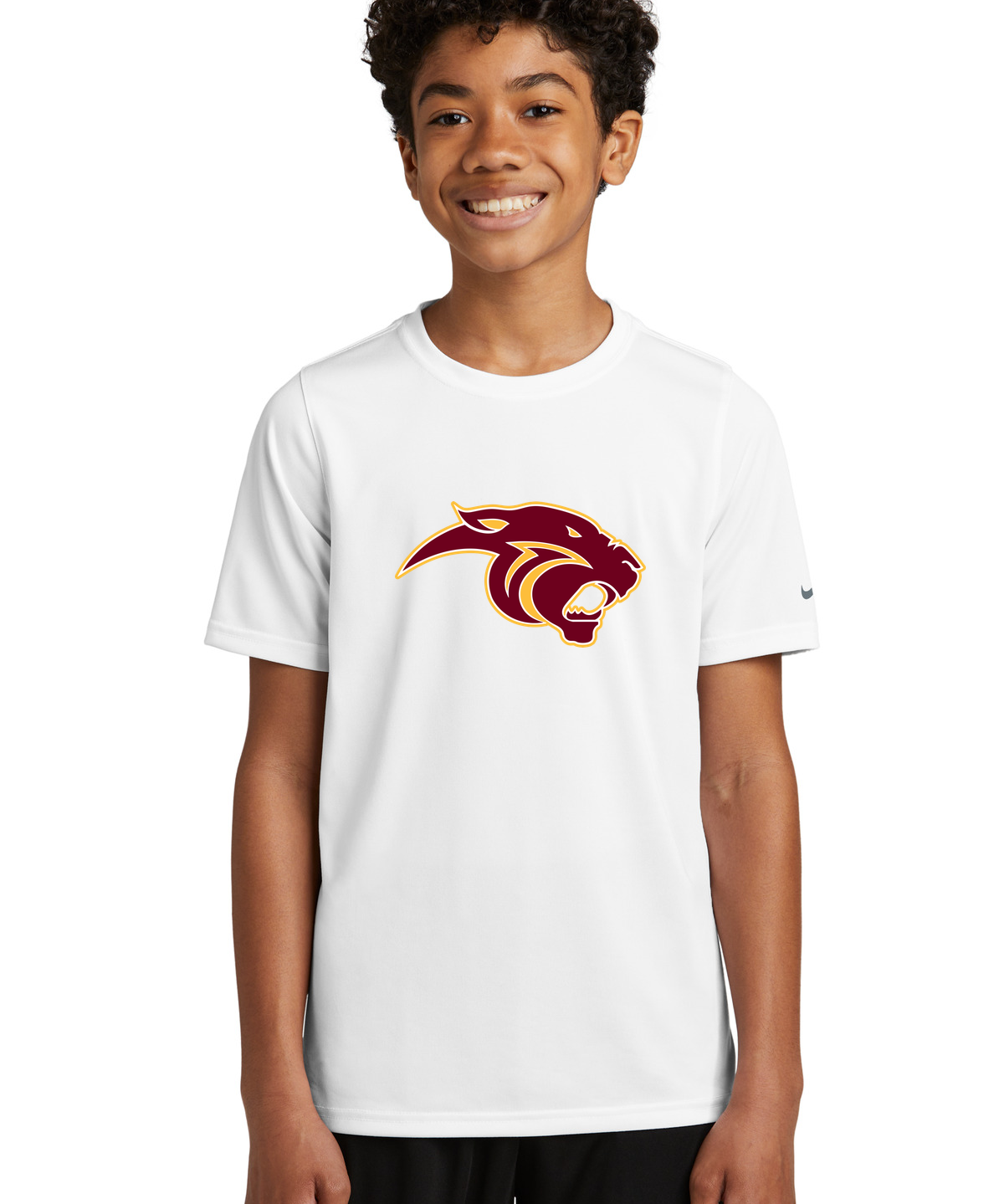 Pine Island Football - White Nike Youth Swoosh Sleeve rLegend Tee NKDX8787