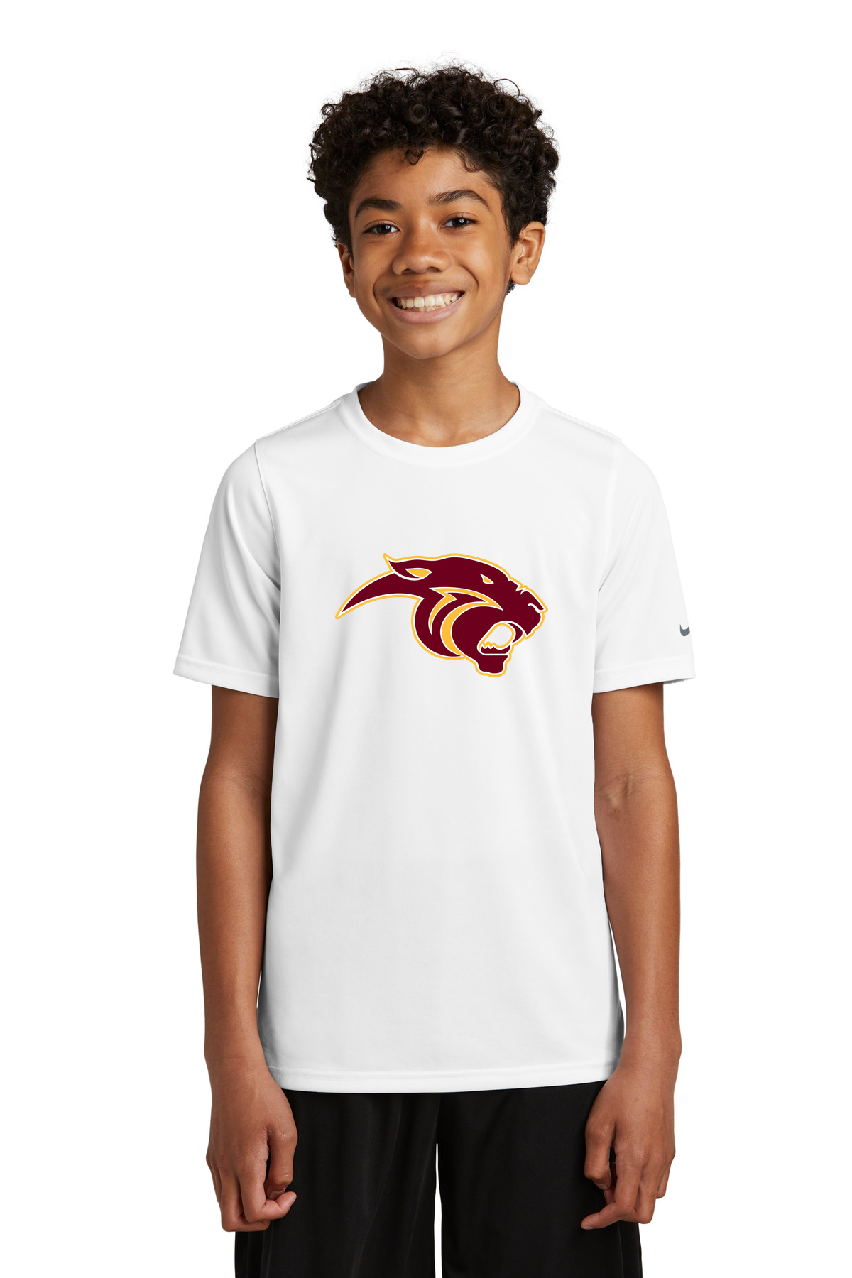 Pine Island Football - White Nike Youth Swoosh Sleeve rLegend Tee NKDX8787