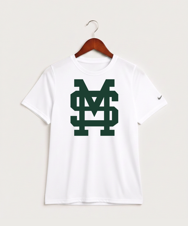 Sleepy Eye St. Mary's High School Athletics Coed - White Nike Youth Swoosh Sleeve rLegend Tee NKDX8787
